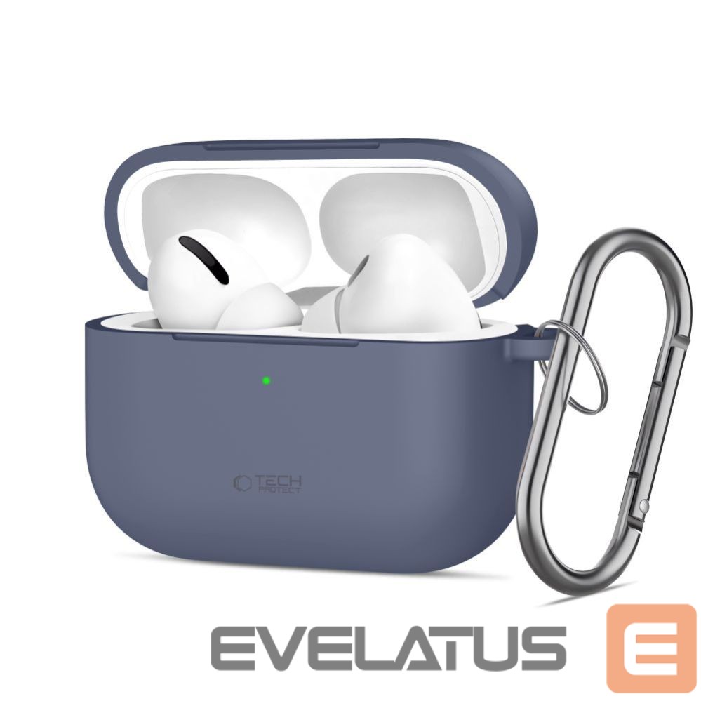 Citas preces Tech-Protect Tech-Protect Silicone Hook Case for AirPods Pro - Blue