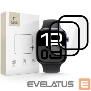 Citas preces Tech-Protect  Tech-Protect Glass Flex+ Hybrid Glass 2-pack for Apple Watch 10 46mm - Black 
