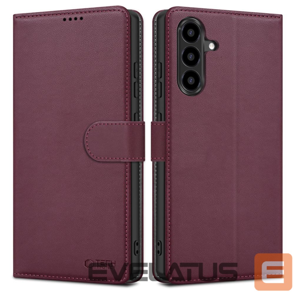 Citas preces Tech-Protect Tech-Protect Wallet Case for Samsung Galaxy A26 5G / A17 4G / 5G - Burgundy