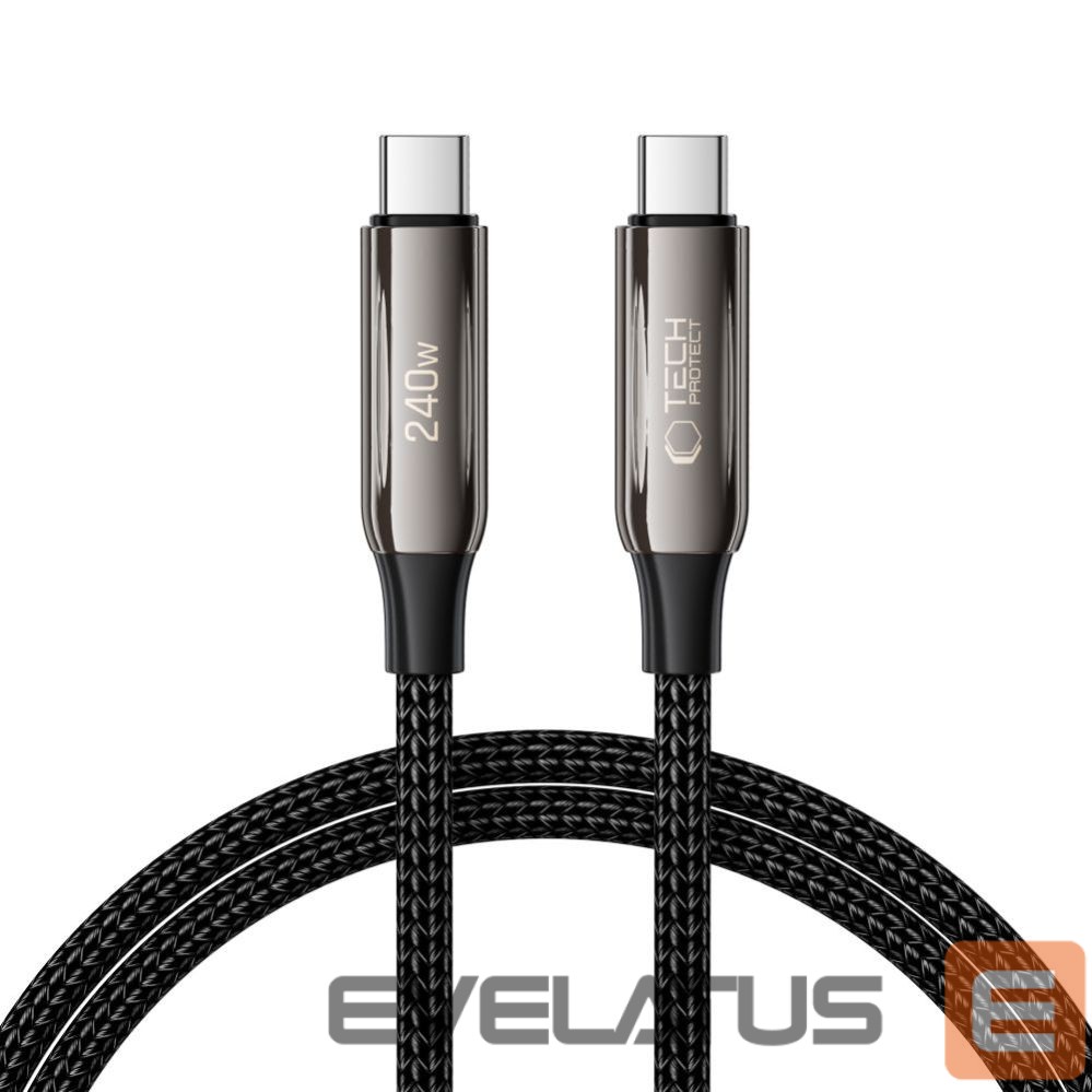 Citas preces Tech-Protect Tech-Protect UB10T Ultraboost USB-C PD240W/QC4.0 Cable 100cm - Black
