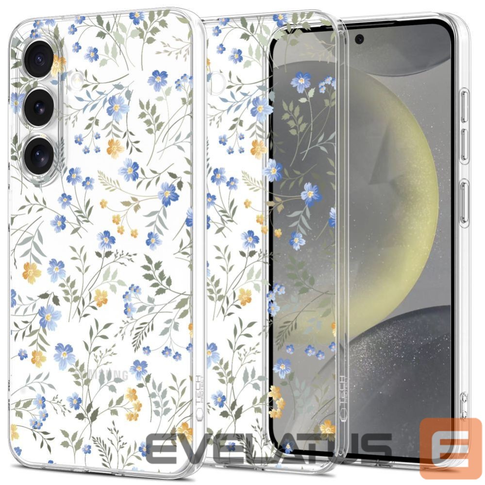 Citas preces Tech-Protect Tech-Protect FlexAir Case for Samsung Galaxy S25 - Daisies with Leaves