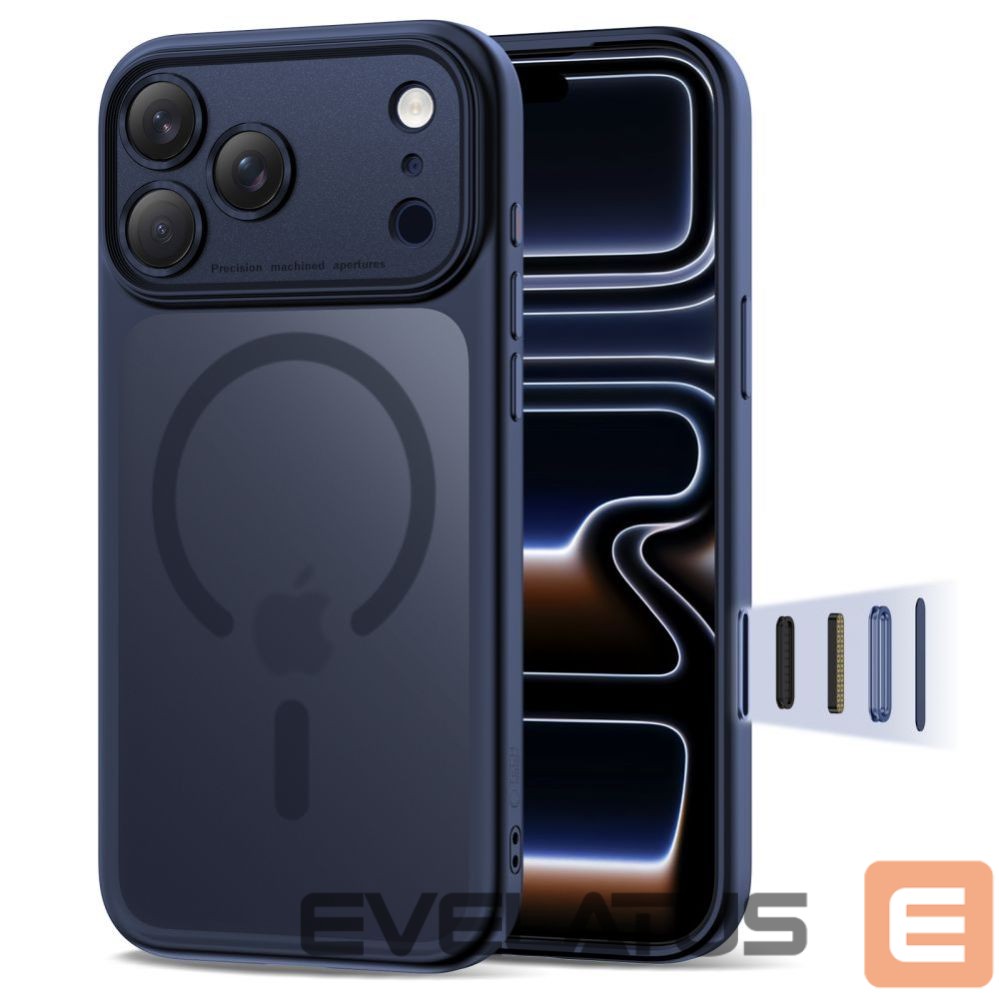 Citas preces Tech-Protect Tech-Protect Magpeak Magsafe CC Case for iPhone 17 Pro - Matte Navy Blue