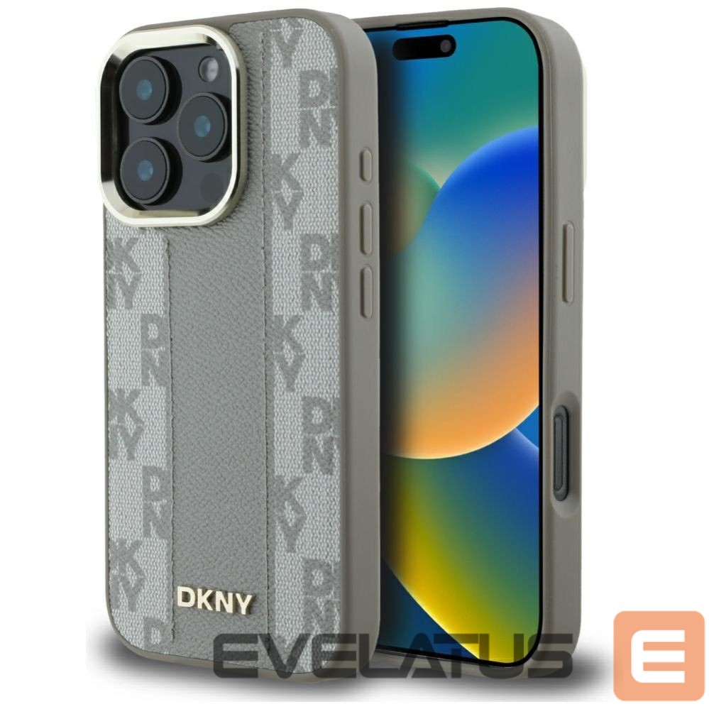 Citas preces DKNY DKNY Checkered Pattern Magsafe iPhone 16 Pro Case - Beige