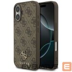 Citas preces Guess  Guess 4G Small Classic Logo MagSafe Case for iPhone 17 - Brown 