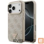Citas preces Guess  Guess 4G Triangle Logo MagSafe Case for iPhone 17 Pro - Rose Gold 