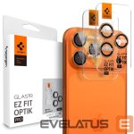 Citas preces Spigen  Spigen Optik Pro Camera Lens Glass for iPhone 16 Pro / Max / 17 Pro / Max - Orange 