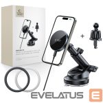 Citas preces Tech-Protect  Tech-Protect mm15W-V5 Magnetic MagSafe Car Holder for Cockpit/Windshield/Air Vent - Black 