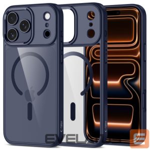 Citas preces Tech-Protect  Tech-Protect MagMat MagSafe Case for iPhone 17 Pro Max - Transparent - Navy Blue 