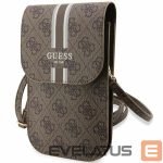 Citas preces Guess  Guess 4G Stripe handbag - brown 