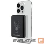 Citas preces Karl Lagerfeld  Karl Lagerfeld Ikonik MagSafe 5W 3000mAh Inductive Power Bank - Black 