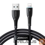 Kabelis Joyroom  Joyroom Starry Series SA32-AL3 3A USB-A / Lightning cable 1m - black 