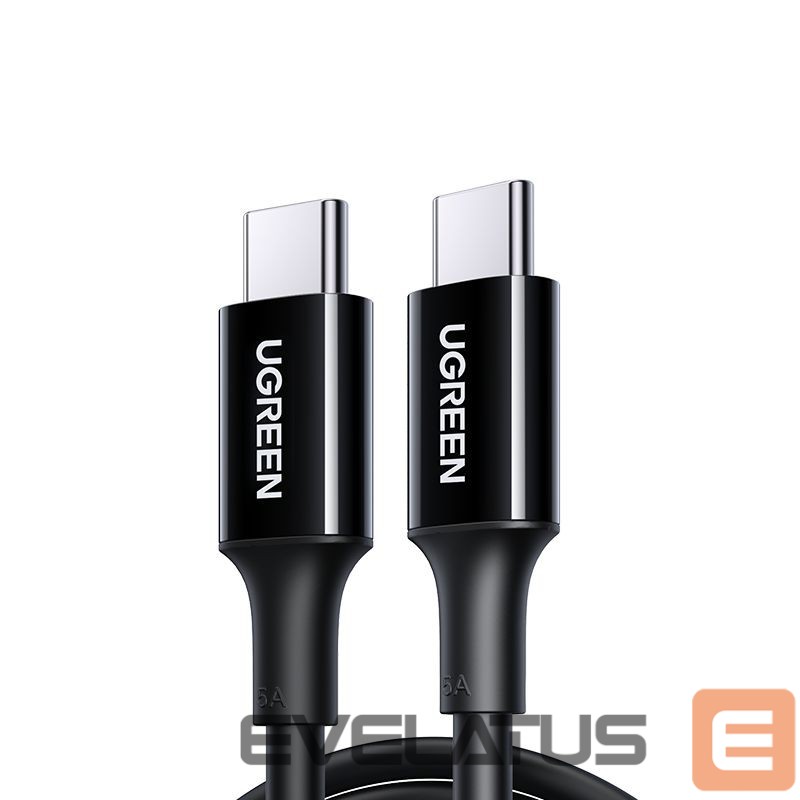 Kabelis Ugreen US300 USB-C / USB-C cable 480Mb/s 5A 1m Black