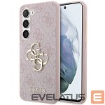 Cits mobilo telefonu aksesuārs Guess  Guess 4G Big Metal Logo case for Samsung Galaxy S24 - pink 
