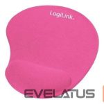 Datora pele Logilink  ID0027P Mouse Pad, Silcon Wrist, Pink | 