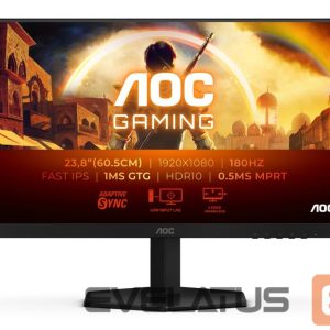 Monitors AOC  24G42E | 24 " | IPS | FHD | 16:9 | 180 Hz | 1 ms | 1920 x 1080 pixels | 300 cd/m² | HDMI ports quantity 1 | Black 