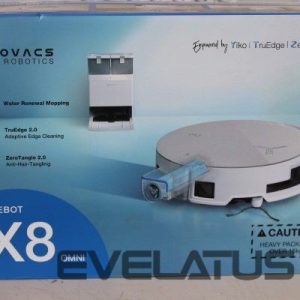 Putekļusūcējs Ecovacs  SALE OUT.  DEEBOT X8 OMNI Vacuum cleaner, Robot, Wet&Dry, 18000Pa, TruEdge 2.0, AIVI 3D 3.0, YIKO-GPT, White+Auto-empty station |  | Robotic Vacuum Cleaner | DEEBOT X8 OMNI | Wet&Dry | Lithium-Ion | 5200 mAh | Dust capacity 0.22 L | 17000 Pa | White | DAMAGED PACKAGING 