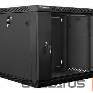 Serveri Lanberg  Rack cabinet 19" wall-mount 9U/600x600 (flat pack) V2, black | 