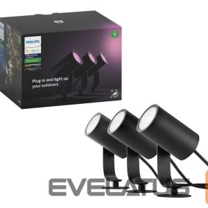 Galda lampa Philips Hue  Lily Outdoor Spot base set 3x8W 24V | Hue White and Color Ambiance