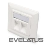 Viedtālrunis Digitus  | Wallplate for Keystone Modules, German type, middle plate 50x50 mm, frame 80x80 mm | DN-93801-1 