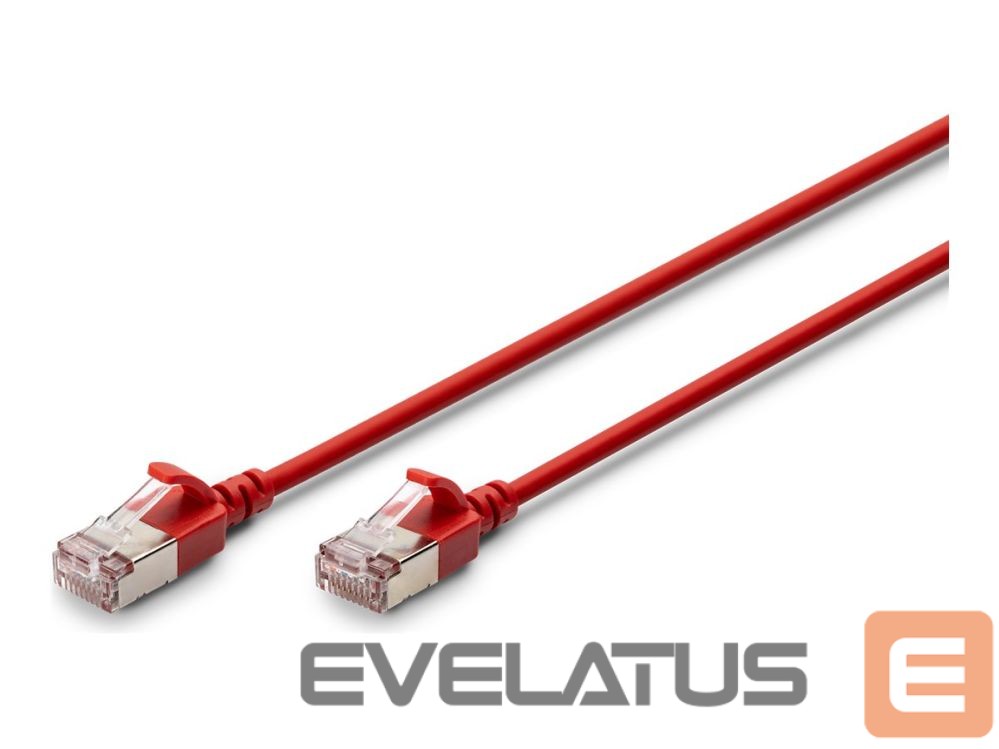 Parveidotājs Digitus Slim Patch Cable, 1 m | DK-1632-A-010S-R | Red