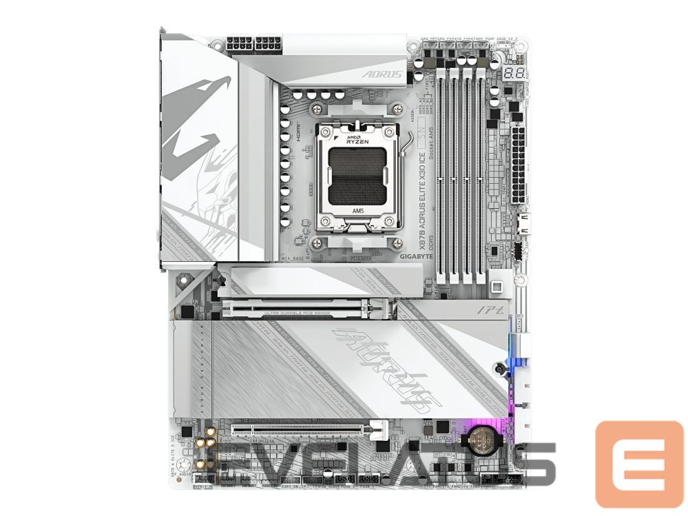 Pamatplate Intel procesorsiem Gigabyte X870 AORUS ELITE X3D ICE |