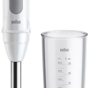 Mikseri un blenderi Braun  | Hand Blender | MQ50001MWH | Hand Blender | 1000 W | Jar material BPA free | Jar capacity 0.6 L | White 