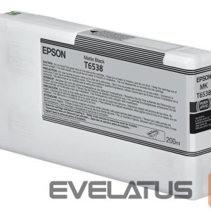 Aksesuāri un izejmateriāli EPSON  T65380N Matte Black Ink Cartridge (200ml) |  C13T65380N |  UltraChrome High Dynamic Range | Matte black 
