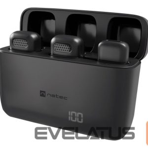 Vadu austiņas Natec  | Microphone | NMI-2253 | Hopper | Wireless | Black 