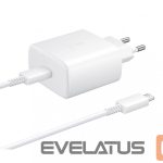 Adapteris Samsung  EP-TA845EWE + EP-DW767JWE Samsung 45W Travel Charger + USB-C/USB-C Data Cable White (OOB Bulk) 