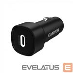 Auto Aksesuāri  Canyon  CANYON car charger OnDrive 30 PD 30W USB-C Black 