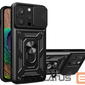 Aizmugurējais vāciņš iLike Apple iPhone 14 Pro Max Armor Camshield case Black