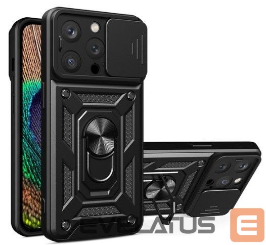 Aizmugurējais vāciņš iLike Apple iPhone 14 Pro Max Armor Camshield case Black