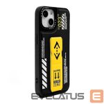 Aizmugurējais vāciņš iLike Apple iPhone 15 FASHION LEATHER STAND COVER Black