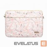 Portatīvo datoru soma iLike  13-14 Inches Fabric Laptop Bag With Strap Flower Pink