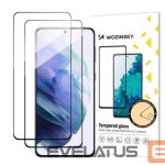 Aizsargstikls Wozinsky Samsung 2x Full Glue Tempered Glass Samsung Galaxy S23 9H Full Screen Tempered Glass with Black Frame Black