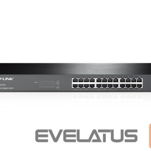 Serveru  - Citi piederumi TP-Link  24-Port Gigabit Rackmount Switch TL-SG1024 10/100/1000 Mbps (RJ-45), Unmanaged, Rackmountable, Ethernet LAN (RJ-45) ports 24 
