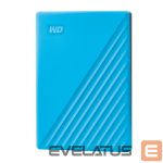 Cietais disks HDD Western Digital  External HDD||My Passport|2TB|USB 2.0|USB 3.0|USB 3.2|Colour Blue|WDBYVG0020BBL-WESN 