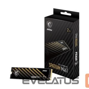 Cietais disks SSD MSI  SSD||SPATIUM M461|2TB|M.2|PCIE|NVMe|3D NAND|Write speed 4200 MBytes/sec|Read speed 5000 MBytes/sec|2.15mm|TBW 450 TB|MTBF 1500000 hours|S78-440Q550-P83 