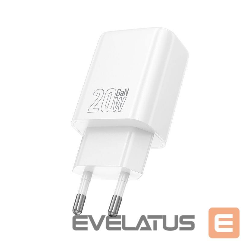 Adapteris Hoco N61 Gentle PD20W+QC3.0 charger(EU) White