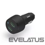 Auto lādētāji Hama  Fast charging Auto PD/QC 45W (2X USB-C) Black
