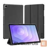 Maciņš grāmata Dux Ducis  Galaxy Tab A9 Plus / Tab A11 Plus Domo Series Tri-fold Stand PU Leather Tablet Cover Black