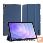 Maciņš grāmata Dux Ducis  Galaxy Tab A9 Plus / Tab A11 Plus Domo Series Tri-fold Stand PU Leather Tablet Cover Blue