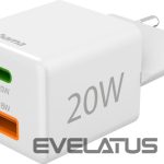 Adapteris Hama  Charger USB-C+USB-A Charger 20W White