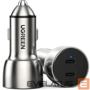 Auto lādētāji Ugreen  Car phone charger Ugreen, 2 x USB-C 