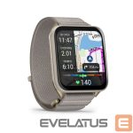 Viedpulksteni Garmin  Venu X1 Soft Gold with Titanium Caseback and French Grey Nylon Band 