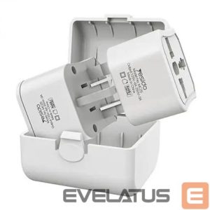 Adapteris yesido  MC25 Travel Adapter Plug Kit White