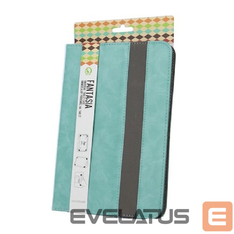 Maciņš grāmata GreenGo Case Fantasia for Tablet 7-8 Mint