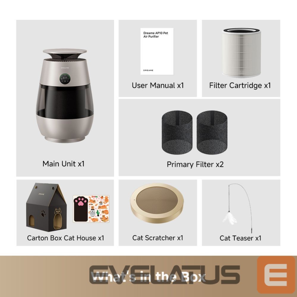Cita mazā sadzīves tehnika DREAME AP10 Pet Air Purifier Champagne Gold