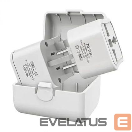 Adapteris yesido MC25 Travel Adapter Plug Kit White