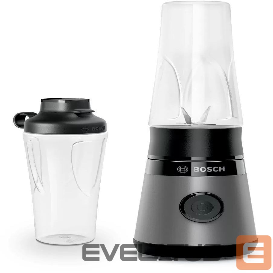 Mikseri un blenderi Bosch VitaPower ToGo Smoothie Maker MMB2111S Tabletop, 450 W, Jar material Tritan, Jar capacity 0.6 L, Ice crushing, Silver